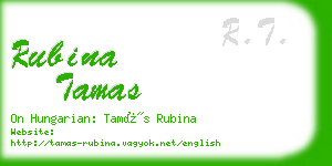 rubina tamas business card